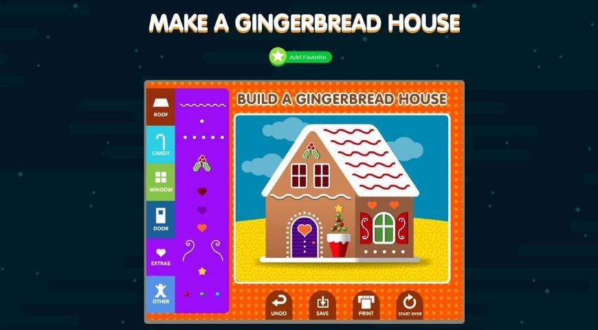 virtual gingerbread house