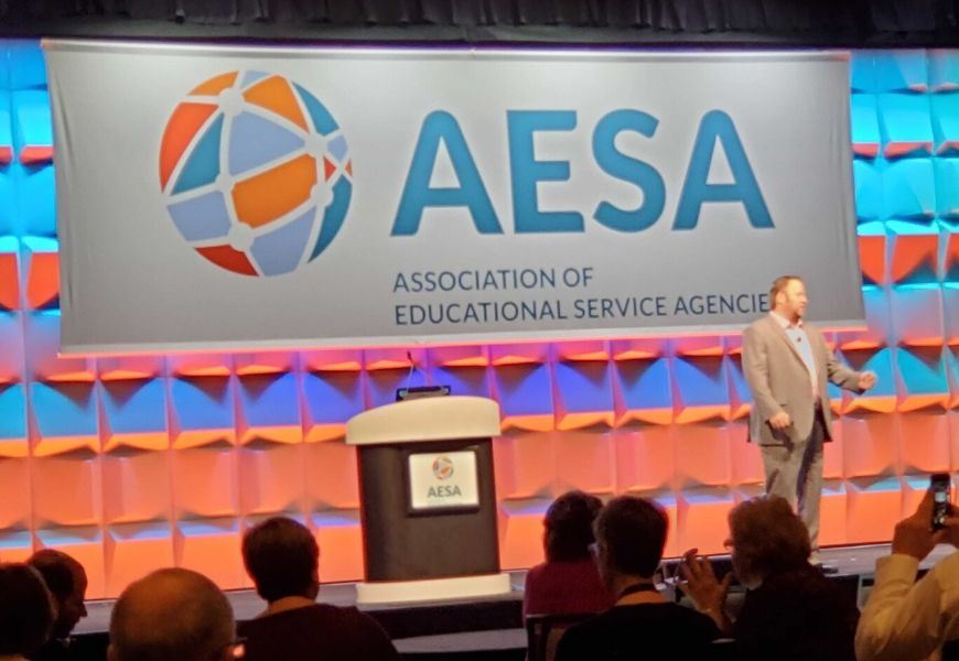 Tom Murray addresses 2019 AESA Conference