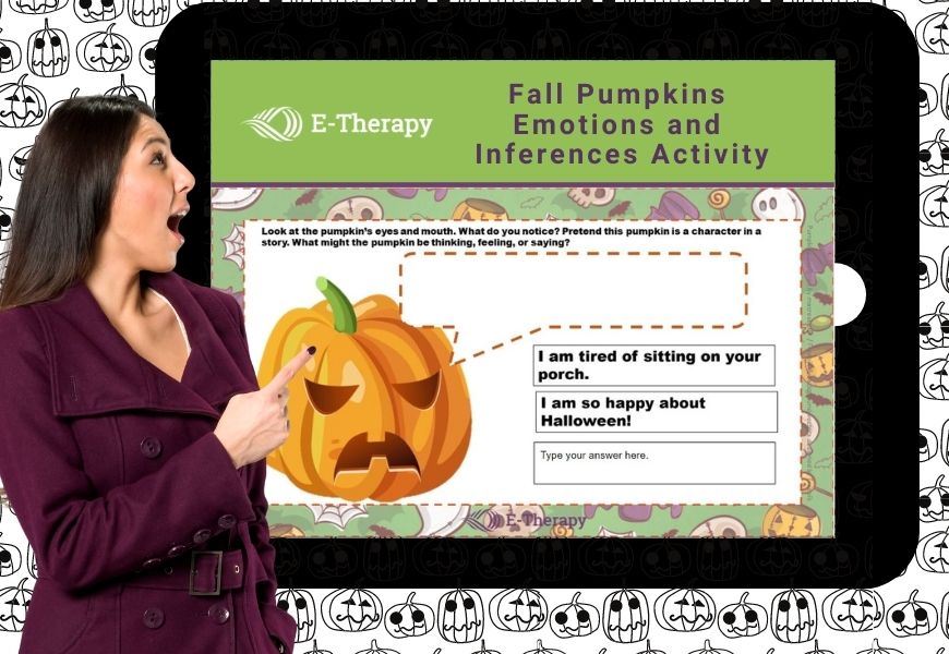 free online halloween activity for kids from E-Therapy