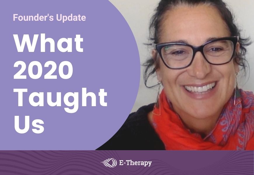 Diana Parafiniuk E-Therapy Founder's update